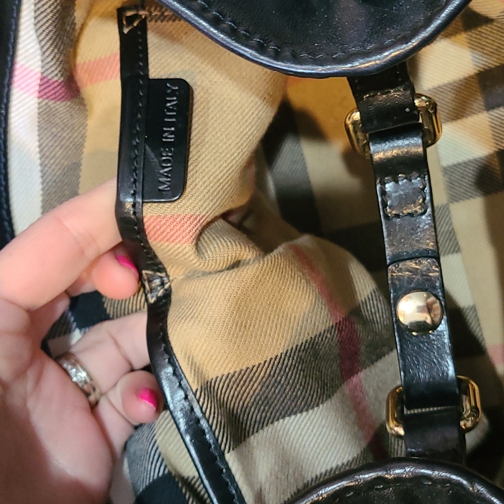 Burberry Lambskin Bridle Studs Small Canterbury Tote Black - Picture 9 of 12